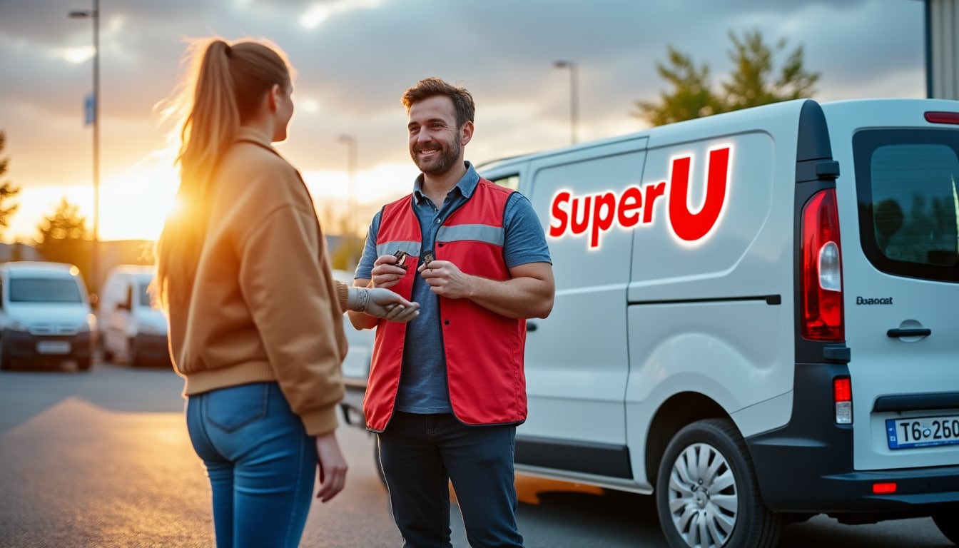 Illustration: Découvrir l’offre de location de véhicules utilitaires chez Super U