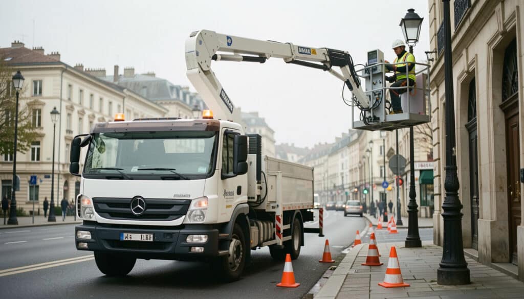 Camion nacelle : usage, sécurité, choix et location