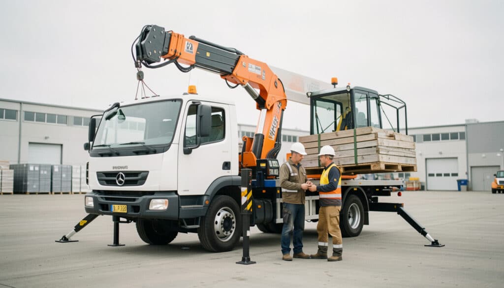 Louer un camion-grue de 3,5 tonnes sans se tromper